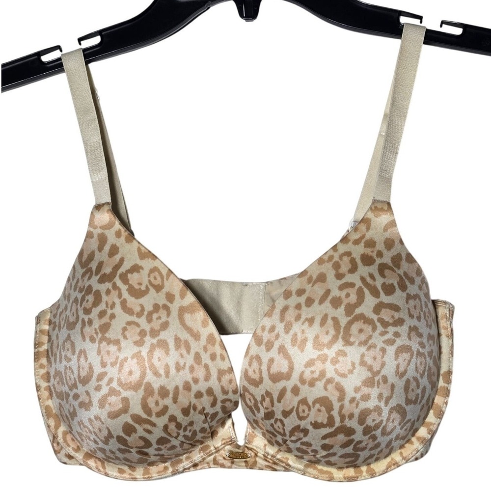 Victorias Secret‎ Animal Print Plunge Bra 32DD Underwire Padded Sexy Intimates